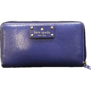 Kate Spade Wellesley Neda Wallet- Emperor Blue 8x4